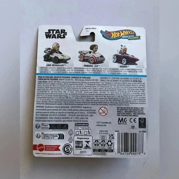 Mattel Hot Wheels Racer Verse: Disney Star Wars Ahsoka Diecast Car - BRAND NEW!! - Picture 3 of 3